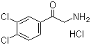 2-(3,4-Dichlorophenyl)-2-oxoethylamine hydrochloride molecular structure (CAS 41995-19-1)