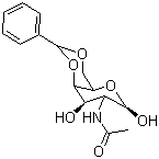 结构式 CAS# 420118-03-2, 4,6-O-亚苄基-N-乙酰基-D-半乳糖胺