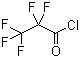 structure of CAS# 422-59-3, Pentafluoropropionyl chloride;Perfluoropropionic chloride; Perfluoropropionyl chloride
