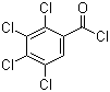 structure of CAS# 42221-52-3, 2,3,4,5-Tetrachlorobenzoyl chloride