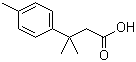 结构式 CAS# 42288-08-4, 3-甲基-3-(4-甲基苯基)丁酸