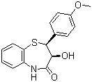 (2S-cis)-(+)-2,3-Dihydro-3-hydroxy-2-(4-methoxyphenyl)-1,5-benzothiazepin-4(5H)-one molecular structure (CAS 42399-49-5)