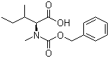 structure of CAS# 42417-66-3, N-Cbz-N-methyl-L-isoleucine;Cbz-N-Me-Ile-OH; N-Benzyloxycarbonyl-N-methyl-L-isoleucine