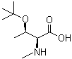 structure of CAS# 42417-72-1, O-(1,1-Dimethylethyl)-N-methyl-L-threonine
