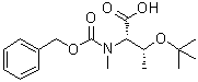 O-(叔丁基)-N-甲基-N-苄氧羰基-L-苏氨酸分子结构 (CAS 42417-73-2)