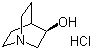 结构式 CAS# 42437-96-7, (R)-3-奎宁环醇盐酸盐; R-(-)-3-喹核醇盐酸盐; (R)-3-羟基奎宁环盐酸盐; 1-氮杂双环[2.2.2]辛烷-3-醇盐酸盐