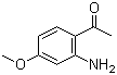 structure of CAS# 42465-53-2, 2'-Amino-4'-methoxyacetophenone;1-(2-Amino-4-methoxyphenyl)ethanone