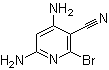 2-Bromo-3-cyano-4,6-diaminopyridine molecular structure (CAS 42530-03-0)