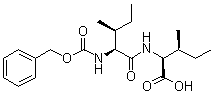 N-[N-苄氧羰基-L-异亮氨酰]-L-异亮氨酸分子结构 (CAS 42538-01-2)
