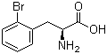 结构式 CAS# 42538-40-9, L-2-溴苯丙氨酸