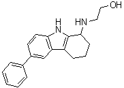 2-[(2,3,4,9-Tetrahydro-6-phenyl-1H-carbazol-1-yl)amino]ethanol molecular structure (CAS 425399-05-9)