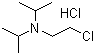 二异丙氨基乙基氯盐酸盐分子结构 (CAS 4261-68-1)