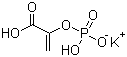 磷酸烯醇丙酮酸单钾盐分子结构 (CAS 4265-07-0)