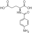 N-(4-氨基苯甲酰)-L-谷氨酸分子结构 (CAS 4271-30-1)