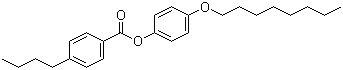 结构式 CAS# 42815-59-8, 4-正丁基苯甲酸 4-辛氧基苯酯