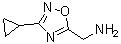 3-Cyclopropyl-1,2,4-oxadiazole-5-methanamine molecular structure (CAS 428507-31-7)