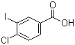 4-氯-3-碘苯甲酸分子结构 (CAS 42860-04-8)