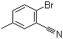 结构式 CAS# 42872-83-3, 2-溴-5-甲基苯腈; 2-溴-5-甲基苯甲腈