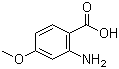 structure of CAS# 4294-95-5, 2-Amino-4-methoxybenzoic acid;4-Methoxyanthranilic acid