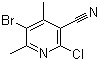 5-Bromo-2-chloro-4,6-dimethylnicotinonitrile molecular structure (CAS 42951-71-3)