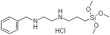 N-苄基-N'-[3-(三甲氧基硅基)丙基]乙二胺盐酸盐分子结构 (CAS 42965-91-3)