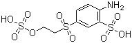 Aniline-4-beta-ethyl sulfonyl sulfate-2-sulfonic acid molecular structure (CAS 42986-22-1)