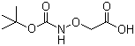 structure of CAS# 42989-85-5, Boc-aminooxyacetic acid;2-(tert-Butyloxycarbonyl-aminooxy)acetic acid; N-tert-Butoxycarbonylaminooxyacetic acid