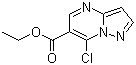 结构式 CAS# 43024-70-0, 7-氯吡唑并[1,5-a]嘧啶-6-羧酸乙酯