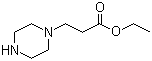 3-(哌嗪-1-基)丙酸乙酯分子结构 (CAS 43032-38-8)
