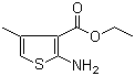 structure of CAS# 43088-42-2, Ethyl 2-amino-4-methyl-3-thiophenecarboxylate;2-Amino-3-ethoxycarbonyl-4-methylthiophene; 2-Amino-4-methylthiophene-3-carboxylic acid ethyl ester