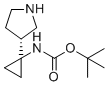 (R)-Tert-butyl (1-(pyrrolidin-3-YL)cyclopropyl)carbamate molecular structure (CAS 431058-52-5)