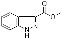 结构式 CAS# 43120-28-1, 1H-吲唑-3-羧酸甲酯