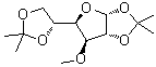 1,2:5,6-二异亚丙基-3-O-甲基-alpha-D-呋喃葡萄糖分子结构 (CAS 43138-64-3)