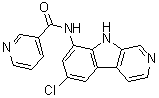 N-(6-Chloro-9H-pyrido[3,4-b]indol-8-yl)-3-pyridinecarboxamide molecular structure (CAS 431898-65-6)