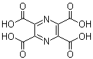 2,3,5,6-吡嗪四羧酸分子结构 (CAS 43193-60-8)