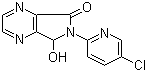 structure of CAS# 43200-81-3, 6-(5-Chloro-2-pyridyl)-6,7-dihydro-7-hydroxy-5H-pyrrolo[3,4-b]pyrazin-5-one;43200-81-3