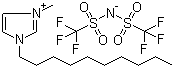 1-Decyl-3-methylimidazolium bis(trifluoromethylsulfonyl)amide molecular structure (CAS 433337-23-6)