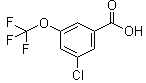 3-Chloro-5-(trifluoromethoxy)benzoic acid molecular structure (CAS 433926-46-6)