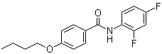 结构式 CAS# 433967-28-3, 4-丁氧基-N-(2,4-二氟苯基)苯甲酰胺