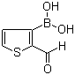 2-醛基噻吩-3-硼酸分子结构 (CAS 4347-31-3)