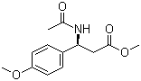 Methyl (S)-3-acetamido-3-(4-methoxyphenyl)propanoate molecular structure (CAS 434957-82-1)