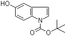 1-Boc-5-hydroxyindole molecular structure (CAS 434958-85-7)