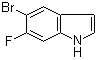 5-Bromo-6-fluoro-1H-indole molecular structure (CAS 434960-42-6)