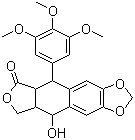Podophyllotoxin molecular structure (CAS 4354-76-1)