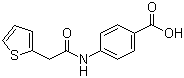结构式 CAS# 436088-76-5, 4-[(2-噻吩基乙酰基)氨基]苯甲酸