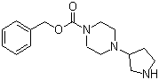 4-(3-吡咯烷基)-1-哌嗪甲酸苯甲酯分子结构 (CAS 436852-08-3)