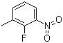 2-氟-3-硝基甲苯分子结构 (CAS 437-86-5)