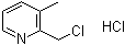 structure of CAS# 4370-22-3, 2-(Chloromethyl)-3-methylpyridine hydrochloride