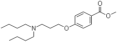 4-[3-(二丁氨基)丙氧基]苯甲酸甲酯分子结构 (CAS 437651-42-8)