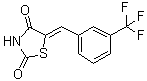 (5Z)-5-[[3-(Trifluoromethyl)phenyl]methylene]-2,4-thiazolidinedione molecular structure (CAS 438190-29-5)